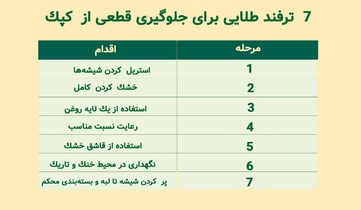 جلوگیری از کپک زدن ترشی انبه