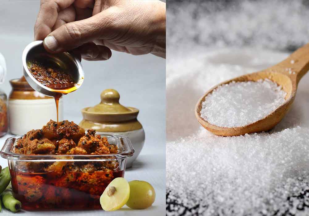 نقش نمک در ترشی انبه