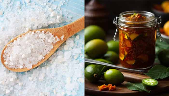 نقش نمک در ترشی انبه