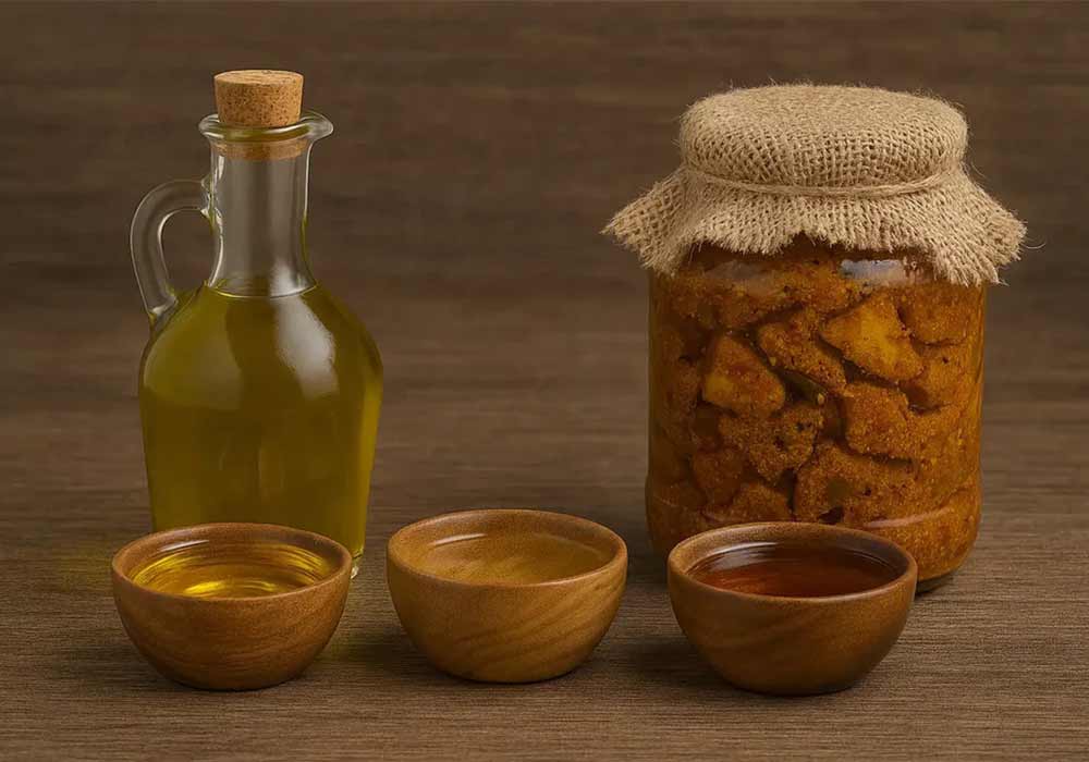 سرو ترشی انبه با غذاهای مدرن